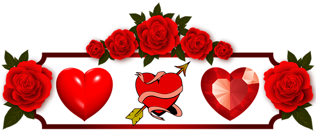 Download gratuito Hearts Valentines Day Flowers Rose illustrazione gratuita da modificare con l'editor di immagini online GIMP