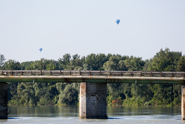 Free download heaven balloon bridge flow flying free picture to be edited with GIMP free online image editor