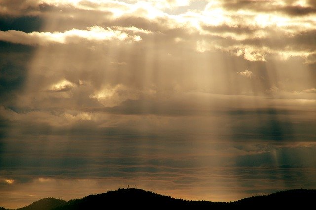 Free download heaven clouds landscape sunset free picture to be edited with GIMP free online image editor