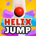Helix Jump Game  screen for extension Chrome web store in OffiDocs Chromium