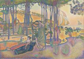 Free download Henri Edmond Cross, The Evening Air free photo or picture to be edited with GIMP online image editor