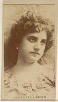 Free download Henrietta Lander, from the Actors and Actresses series (N45, Type 8) for Virginia Brights Cigarettes free photo or picture to be edited with GIMP online image editor
