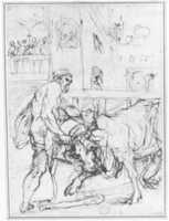 Free download Hercules Capturing the Cretan Bull: part of a cycle depicting the Labors of Hercules free photo or picture to be edited with GIMP online image editor
