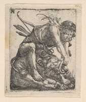 Free download Hercules Fighting the Nemean Lion free photo or picture to be edited with GIMP online image editor