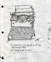 Free download Here is that drawing of a typewriter free photo or picture to be edited with GIMP online image editor