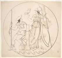 Free download Hermes and Athena (?) free photo or picture to be edited with GIMP online image editor