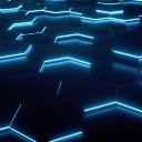 Hexagon Grid Blue  screen for extension Chrome web store in OffiDocs Chromium