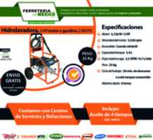 Free download Hidrolavadora, 5 HP motor a gasolina 2,700 PSI free photo or picture to be edited with GIMP online image editor