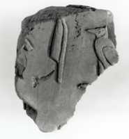 Free download Hieratic ostracon with one column of inscription free photo or picture to be edited with GIMP online image editor