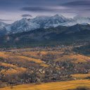 High mountains and villages  screen for extension Chrome web store in OffiDocs Chromium