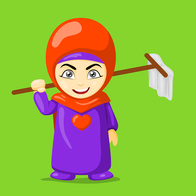 Free download Hijab Cartoon Mascot - Free vector graphic on Pixabay free illustration to be edited with GIMP free online image editor