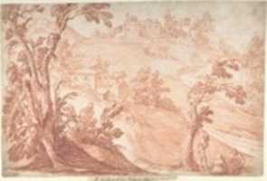 Free download Hilly Landscape with Three Figures free photo or picture to be edited with GIMP online image editor