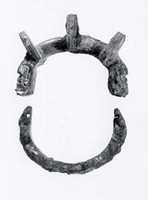 Free download Hinged bracelet with lions heads free photo or picture to be edited with GIMP online image editor