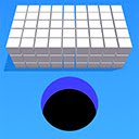 Layar Hole Eating Cube Game untuk ekstensi Chrome web store di OffiDocs Chromium