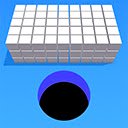 Hole Eating Cube Game  screen for extension Chrome web store in OffiDocs Chromium