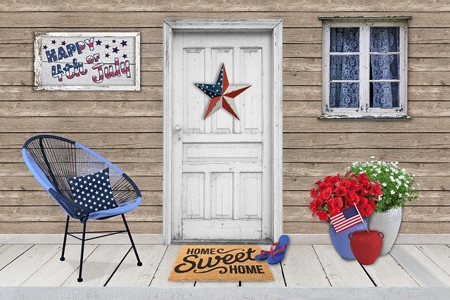 Free download holiday door porch 4th of july free picture to be edited with GIMP free online image editor