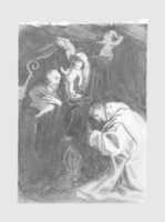 Free download Holy Family and a Monk (from Scrapbook) free photo or picture to be edited with GIMP online image editor
