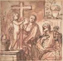 Free download Holy Family in an Interior free photo or picture to be edited with GIMP online image editor