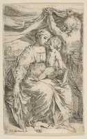 Free download Holy Family with the Curtain free photo or picture to be edited with GIMP online image editor