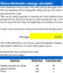 Free download Home Electronics Energy Bill Calculator Template DOC, XLS or PPT template free to be edited with LibreOffice online or OpenOffice Desktop online