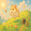 Hopping Hamster Hill  screen for extension Chrome web store in OffiDocs Chromium