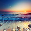 Horizon Ocean Sunset Theme  screen for extension Chrome web store in OffiDocs Chromium