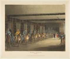 Free download Horse Armoury, Tower of London (The Microcosm of London, plate 101) free photo or picture to be edited with GIMP online image editor