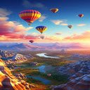 Hot air balloon wallpape  screen for extension Chrome web store in OffiDocs Chromium