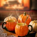 Hot Drinks in Pumpkin Cups  screen for extension Chrome web store in OffiDocs Chromium