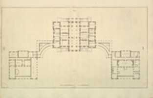 Free download Houghton Hall, Norfolk, Ground Floor (Basement) Plan free photo or picture to be edited with GIMP online image editor