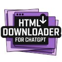 HTML Downloader for ChatGPT  screen for extension Chrome web store in OffiDocs Chromium