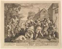 Free download Hudibras Vanquished by Trulla (Twelve Large Illustrations for Samuel Butlers Hudibras, Plate 5) free photo or picture to be edited with GIMP online image editor