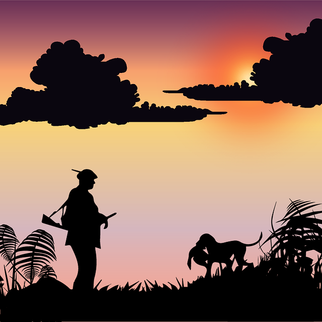 Free download Hunter Dog Forest -  free illustration to be edited with GIMP free online image editor