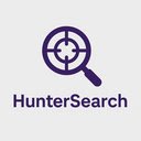 Hunter Search  screen for extension Chrome web store in OffiDocs Chromium