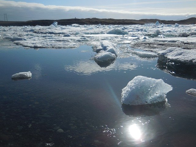 Scarica gratuitamente l'immagine gratuita del cubo di ghiaccio islanda del mare e dell'acqua da modificare con l'editor di immagini online gratuito GIMP