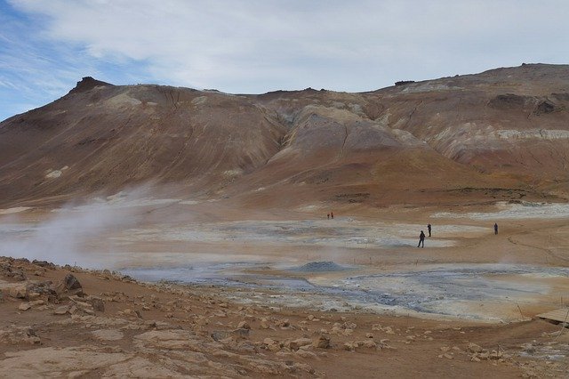 Free download iceland gas brown yellow volcano free picture to be edited with GIMP free online image editor
