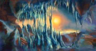 Muat turun percuma foto atau gambar percuma Ice Landscape Red Dwarf Star untuk diedit dengan editor imej dalam talian GIMP