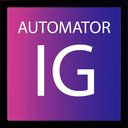 IG Automator  screen for extension Chrome web store in OffiDocs Chromium