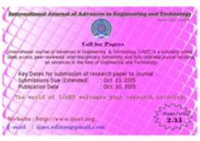 Free download IJAET CFP BANNER free photo or picture to be edited with GIMP online image editor
