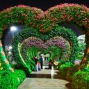 Illuminated Floral Heart Arbors  screen for extension Chrome web store in OffiDocs Chromium