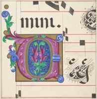 Free download Illuminated Initial from Hymnal free photo or picture to be edited with GIMP online image editor
