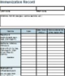 Libreng download Immunization Record DOC, XLS o PPT template na libreng i-edit gamit ang LibreOffice online o OpenOffice Desktop online