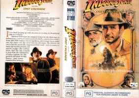 Free download Indiana Jones And The Last Crusade 1990 VHS Cover Art free photo or picture to be edited with GIMP online image editor