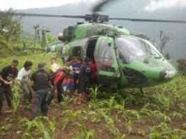 Free download Indian Army Helicopter Providing Aid - Photos free photo or picture to be edited with GIMP online image editor