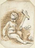 Free download Infant Christ with the Cross free photo or picture to be edited with GIMP online image editor