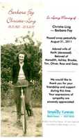 Free download In Loving Memory Of Barbara Fay Christie Ling. free photo or picture to be edited with GIMP online image editor