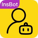 InsBot Batch like / follow / unfllow  screen for extension Chrome web store in OffiDocs Chromium