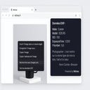 Inspector EXIF  screen for extension Chrome web store in OffiDocs Chromium