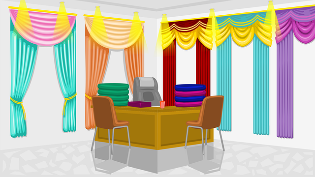 Free download Interior Curtain Table - Free vector graphic on Pixabay free illustration to be edited with GIMP free online image editor