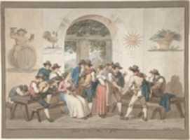 Free download Interior of a Roman Inn, 1817. free photo or picture to be edited with GIMP online image editor